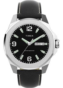 Timex Herren Quarzuhr "ESSEX"schwarz, Armbanduhren, Armbanduhr, Herrenuhr,Edelstahlarmband,Datum, Leuchtzeiger