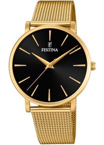 Festina Damen Quarzuhr "Ladies Classic", gold, Armbanduhren, Armbanduhr, Damenuhr, Edelstahlarmband