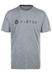 Virtus Herren Funktionsshirt "EDWARDO", grau, casual, Gr. M, unifarben, 85% Polyester, 15% Viskose, Shirts, mit schnell trocknender QUICK DRY
