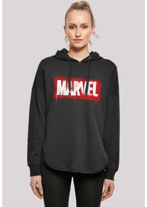 F4NT4STIC Damen Kapuzenpullover "Marvel Spray Logo", schwarz, casual, Gr. M, Obermaterial: 100% Baumwolle, Pullover, Print
