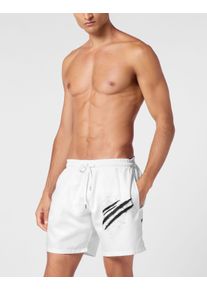 Plein Sport Herren Badehose "Badehose", schwarz-weiß, Gr. 4XL, Obermaterial: 100% Polyester, Badehosen