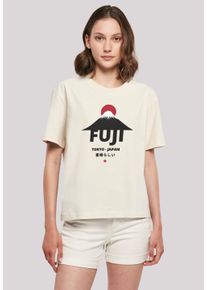 F4NT4STIC Damen T-Shirt "Fuji", beige, casual, Gr. XL, Obermaterial: 100% Baumwolle, Shirts, Print