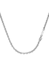 Herren Silberkette "Ankerkette, diamantiert, massiv, Silber 925", 50cm, Silber 925 (Sterlingsilber), silber, Giorgio Martello MILANO, Silber 925