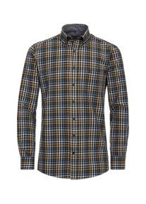 Casamoda Herren Langarmhemd "Casamoda Freizeithemd kariert", beige, Gr. XXXL, kariert, 100% Baumwolle, Hemden