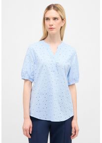Eterna Damen Schlupfbluse "REGULAR FIT", blau, casual, Gr. 44, 100% cotton, Blusen