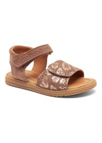bisgaard Kinder Sandale "andrea Weite: normal", Gr. 27champagne taupe, Leder, metallic, gemustert, festlich, Schuhe, Festtagsschuh, Mädchen Schuh mit