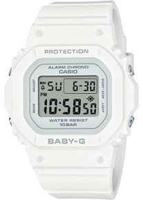 CASIO Baby-G Damen Chronograph, weiß, Armbanduhren, Quarzuhr, Armbanduhr, Damenuhr, automatischer Kalender, digital, Timer