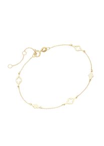Luigi Merano Damen Armband "mit Zwischenteilen, Gold 375", 19cm, Gelbgold 375, gold, Gelbgold 375, Armbänder