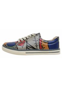 DOGO Damen Sneaker "Sneaker Cubic Faces Damen Sneaker / Female", Gr. 37, grau, Lederimitat, Schuhe, Vegan