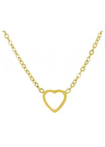 Adelia´s ADELIA ́S Damen Kette mit Anhänger, unbekannt, Edelstahlgold, herz, Edelstahl, Halsketten