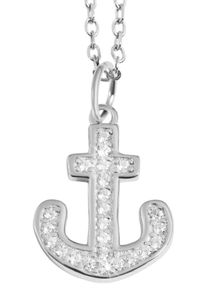 Adelia´s ADELIA ́S Damen Ketten-Anhänger "Neuheit 2025 - moderner Anker Anhänger aus 925 Sterling Silber", Silber 925 (Sterlingsilber), silber, Silber 925