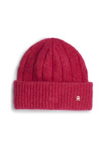 Tommy Hilfiger Damen Beanie "TH TIMELESS BEANIE", pink, casual, Strick, Materialmix, Mützen, mit Monogramm-Emblem