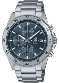 CASIO EDIFICE Herren Chronograph, silber, Armbanduhren, Quarzuhr,Armbanduhr,Herrenuhr, bis 10 bar wasserdicht,Edelstahlarmband