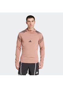 Herren Kapuzensweatjacke "PS QUARTER ZIP", rosa, Gr. XXL, adidas Performance, Obermaterial: 83% Polyester, 17% Elasthan, Sweatjacken