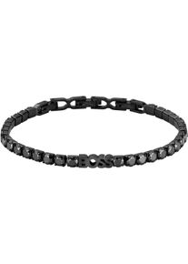 BOSS Damen Tennisarmband "KASSY GLOW, 1580707, 1580708", Edelstahl, schwarz, Edelstahl, Armbänder, mit Zirkonia (synth.)
