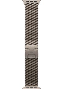Apple Smartwatch-Armband "Milanaise", 13-18cm, Apple Watch Modelle 44mm / 45mm / 46mm / 49mm / Small, silber, Uhrenarmbänder