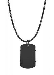 Adelia´s ADELIA ́S Damen Kette mit Anhänger, unbekannt, Edelstahl, schwarz, Edelstahl, Halsketten