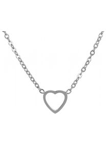 Adelia´s ADELIA ́S Damen Kette mit Anhänger, unbekannt, Edelstahlsilber, herz, Edelstahl, Halsketten