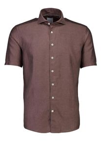 LINDBERGH Herren Businesshemd "LINDBERGH Business-Casual-Hemd", braun, Gr. XL, Oberstoff: 59% Baumwolle, 41% Leinen, Hemden
