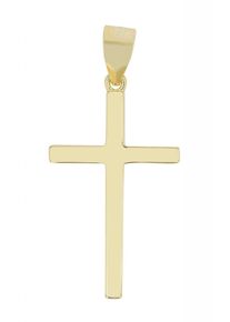 Adelia´s ADELIA ́S Damen Ketten-Anhänger "Neuheit 2025 - trendiger Kreuz Anhänger aus 925 Sterling Silber", Silber 925 (Sterlingsilber), gold, Silber 925