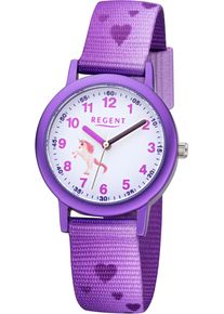 Regent Uhren REGENT Kinder Quarzuhr, lila, Armbanduhren, Armbanduhr, Kinderuhr, Geschenkideee, Geburtstag, Schulanfang, Lernuhr
