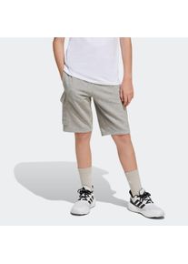 Kinder Shorts "J SL FT C SH", grau, sportlich, Gr. 176, adidas Sportswear, Obermaterial: 52% Baumwolle, 48% Polyester, Hosen