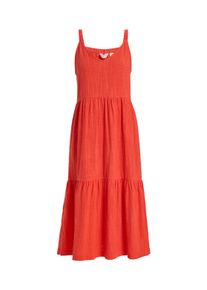 Roxy Damen Sommerkleid "Waiting Line", rot, Gr. XS, 60% Baumwolle, 40% Viskose, Kleider