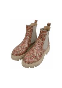 DOGO Damen Chelseaboots "Aura Majestic Gold Damen Boots / Female", Gr. 36, beige, Lederimitat, Schuhe, Vegan