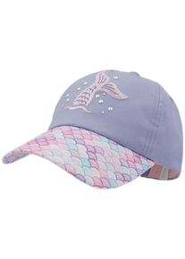MaxiMo Baby Baseball Cap, lila, modisch, Gr. 53, gemustert, mehrfarbig, Baumwollmischung, Caps, für Mädchen mit verspieltem Meerjungfrauenmotiv