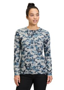 BETTY & CO BETTY & CO Damen Kurzarmshirt "Betty & Co Casual-Shirt mit Tunnelzug", grau, casual, Gr. XL, Obermaterial: 97% Polyester, 03% Elasthan., Shirts, Druck