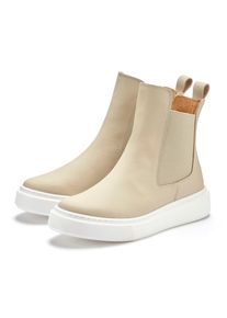 ELBSAND Damen Stiefelette, Gr. 38, beige, Obermaterial: 100% Kalbsleder. Futter: 100% Schweinsleder. Decksohle: 100% Schweinsleder. Laufsohle: 100%