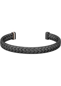 BOSS Herren Armspange "TAILORED, 1580671, 1580672, 1580673", Edelstahl, schwarz, Edelstahl, Armbänder