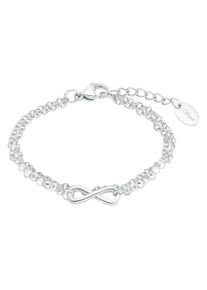 s.Oliver Mädchen Armband "2034972", Edelstahl, grau, Edelstahl, Armbänder, mit Glasstein