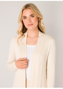 Base Level Damen Strickjacke "Yayla", beige, casual, Gr. 48, unifarben, Strick, Obermaterial: 94% Viskose, 6% Elasthan, Strickjacken, In elastischem