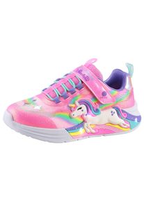 Skechers Kinder Sneaker "UNICORN CHASER", Gr. 31, bunt, Textil, kontrastfarbene Details, Glitzer, animal-print, casual, Schuhe, Glitzer,-Blinkschuh
