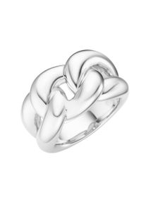 Damen Silberring "in Panzerketten-Optik, Silber 925", 58, Silber 925 (Sterlingsilber), silber, Giorgio Martello MILANO, Silber 925 (Sterlingsilber),
