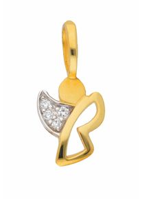 Adelia´s ADELIA ́S Damen Ketten-Anhänger "Damen 333 Gold Anhänger Engel mit Zirkonia", Gold, gold, Gold, Schmuckanhänger, mit Zirkonia für Damen