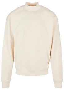 Urban Classics Herren Rundhalspullover "Urban Classics Herren Mock Neck Crew", beige, casual, Gr. 4XL, unifarben, 65% Baumwolle, 35% Polyester,