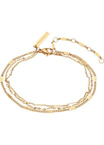 Damen Armband "Schmuck Geschenk Edelstahl Armkette, LJ-0633-B-22, LJ-0634-B-22", Edelstahl, gold, Liebeskind Berlin, Edelstahl, Armbänder