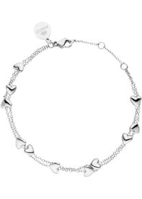 PURELEI Damen Armband "Schmuck Geschenk Alohi Herz Armkette, 2104-Bracelet-AlohiHeart", Edelstahl, silber, Edelstahl, Armbänder