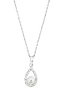 Amor Damen Kette mit Anhänger "2026030", Silber 925 (Sterlingsilber)-Perlen, L: 42cm, silber, Silber 925 (Sterlingsilber), Perlen, Halsketten, mit