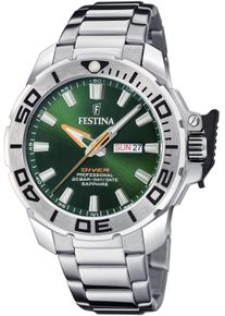 Festina Taucheruhr "Diver Collection", silber, Armbanduhren, Armbanduhr, Herrenuhr, Taucheruhr, Edelstahlarmband, Geschenkidee