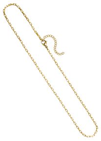 Jobo Damen Kette ohne Anhänger "Kastenkette", Edelstahl, L: 44,5cm, gold, Edelstahl, Halsketten, Edelstahl goldfarben 40-45,5 cm