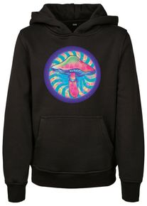 MisterTee Jungen Kapuzensweatshirt "MisterTee Herren Kids Mushroom Hoody", schwarz, Gr. 158, unifarben, 65% Baumwolle, 35% Polyester, Sweatshirts