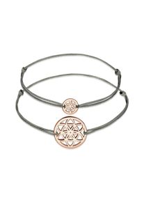 Elli Damen Schmuckset "Lebensblume Mutter Kind Set Nylon 925 Silber", OneSize, rosa, Silber 925 (Sterlingsilber), Schmuck-Sets
