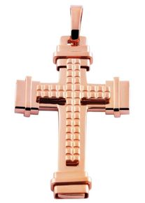 Adelia´s ADELIA ́S Damen Ketten-Anhänger "Neuheit 2025 - eleganter Kreuz Anhänger aus Edelstahl", Edelstahl, gold, Edelstahl, Schmuckanhänger