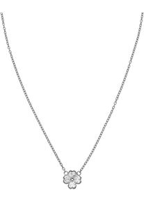 PURELEI Damen Kette mit Anhänger "Schmuck Geschenk Cuore Kleeblatt, 22421-Necklace-Cuore", Edelstahl, L: 45cm, silber, Edelstahl, Halsketten, mit