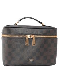 JOOP! JOOP Damen Kosmetiktasche "cortina piazza flora washbag mhz", braun, Lederimitat, Taschen, Kulturbeutel Beautycase Washbag