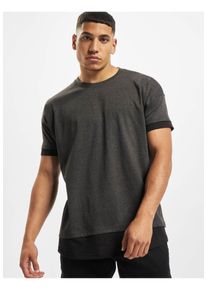 DEF Herren T-Shirt "DEF Herren Tyle T-Shirt", grau, casual, Gr. S, unifarben, 100% Baumwolle, Shirts
