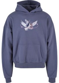 Herren Kapuzensweatshirt "Upscale by Mister Tee Herren Vive La Liberte Oversize Hoody", blau, Gr. XXL, UPSCALE BY MISTER TEE, bedruckt, 100%